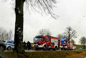 Służby na miejscu zdarzenia drogowego