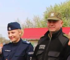 od lewej podinsp. Marta Umbras i kapitan SG Marcin Hartwig