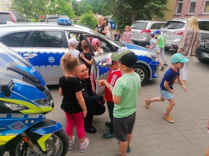 policjanci w trakcie spotkania