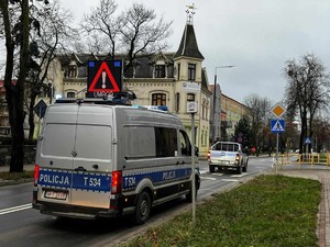 miejsce zdarzenia na ul. Daszyńskiego w Kętrzynie