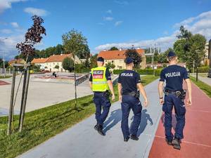 wspólna służba policjantów ze słuchaczami Akademii Policji w Szczytnie