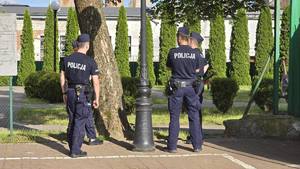 wspólna służba policjantów ze słuchaczami Akademii Policji w Szczytnie
