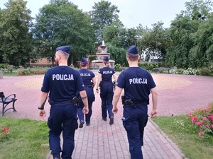 wspólne służby policjantów z Kursantami z Akademii Policji w Szczytnie