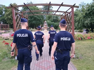 wspólne służby policjantów z Kursantami z Akademii Policji w Szczytnie