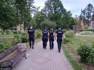 wspólne służby policjantów z Kursantami z Akademii Policji w Szczytnie