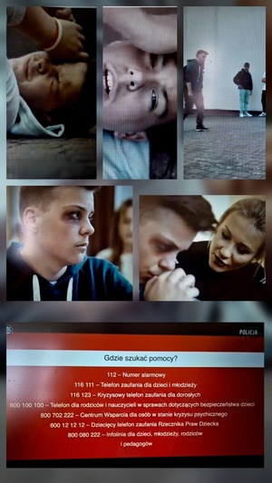 Policjantka prowadzi spotkanie z młodzieżą