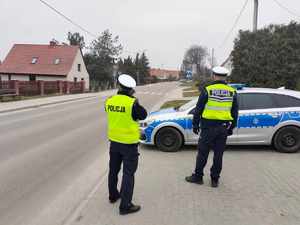 Policjanci podczas działań NURD