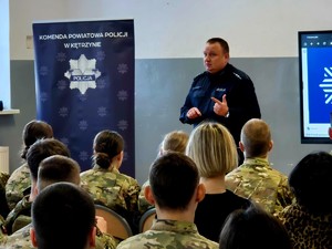 Spotkanie z młodzieżą klas mundurowych