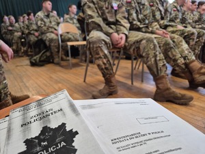 Spotkanie z młodzieżą klas mundurowych