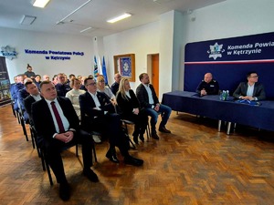 Odprawa roczna podsumowująca pracę kętrzyńskich policjantów w 2025 roku