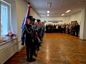 uroczysta zbiórka Zmiana na stanowisku Komendanta Powiatowego Policji w Kętrzynie