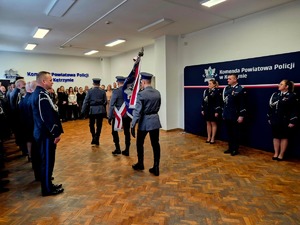 uroczysta zbiórka Zmiana na stanowisku Komendanta Powiatowego Policji w Kętrzynie